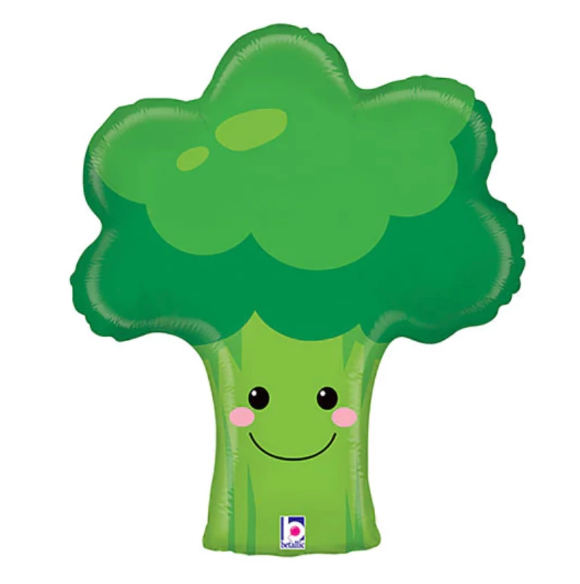 Betallic Balloons 26" Produce Pals Broccoli 3 Betallic Balloons 26" Produce Pals Broccoli