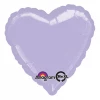 Anagram 18" Metallic Pearl Pastel Lilac Heart Balloons