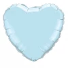 Qualatex 18" Pearl Light Blue Heart Balloons