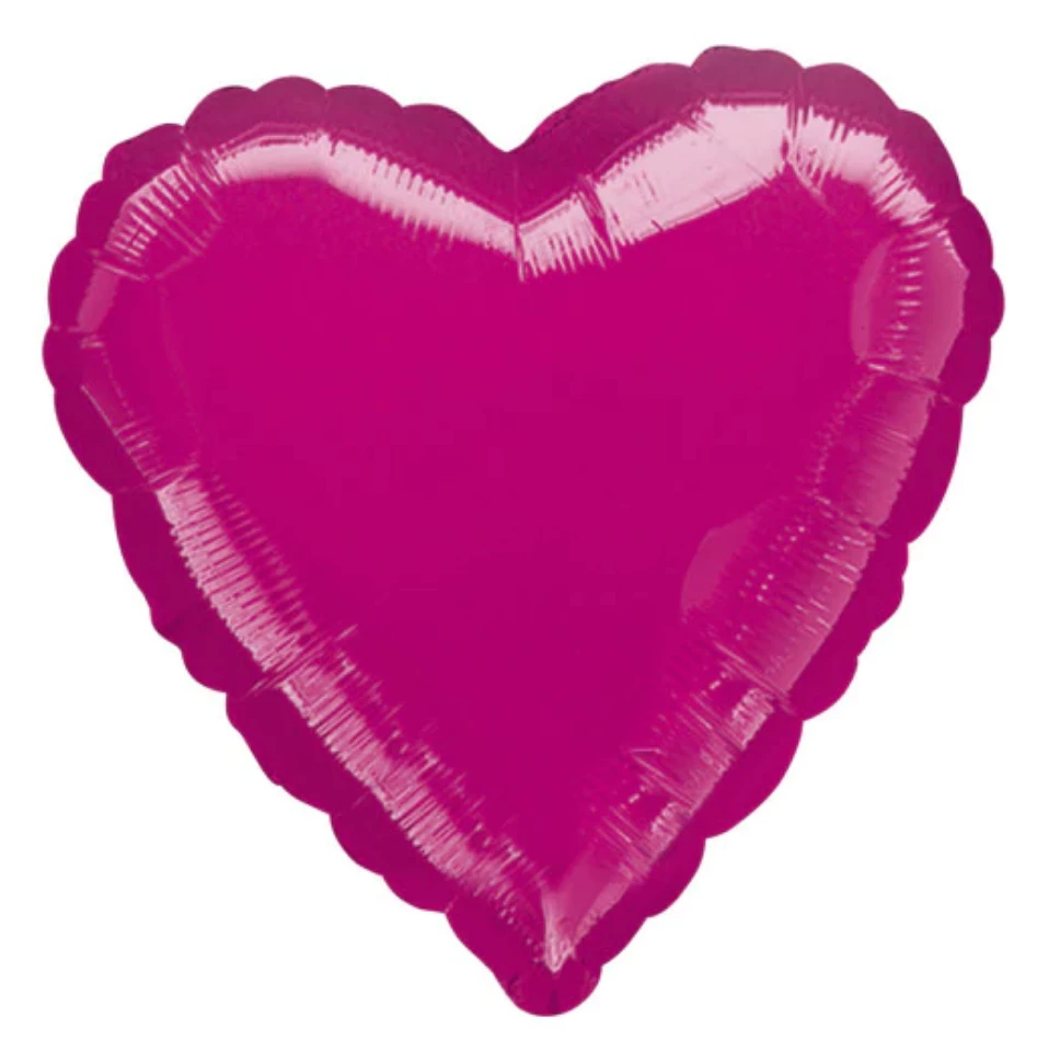 Anagram 18" Metallic Fuchsia Heart 3 Anagram 18" Metallic Fuchsia Heart