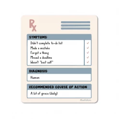 Kwohtations Cards Stickers Diagnosis: You Are Human Vinyl Sticker