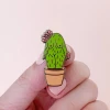 Little Woman Goods Accessories Cactus Girl Enamel Pin
