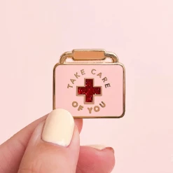 Little Woman Goods Accessories Take Care Of You Enamel Pin