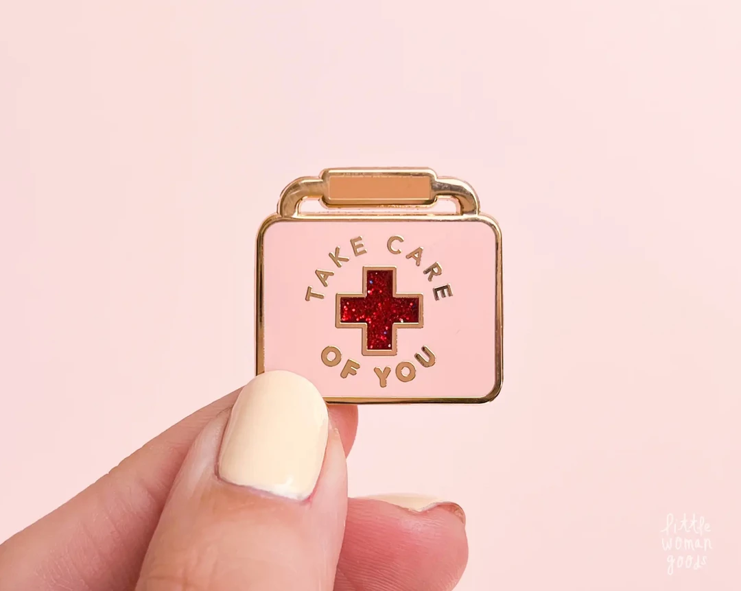Little Woman Goods Accessories Take Care Of You Enamel Pin 4 Little Woman Goods Accessories Take Care Of You Enamel Pin