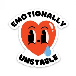Fun Club Emotionally Unstable Sticker