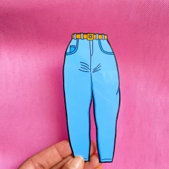 Siyo Boutique Art & Home Mom Jeans Die Cut Bookmark