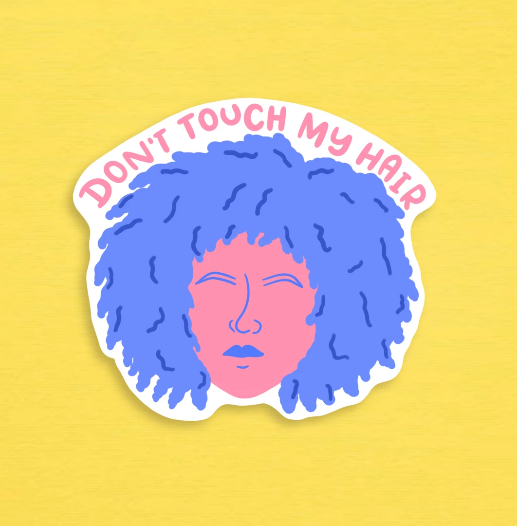 Siyo Boutique Don't Touch Hair Vinyl Sticker Stickers 3 Siyo Boutique Don't Touch Hair Vinyl Sticker Stickers
