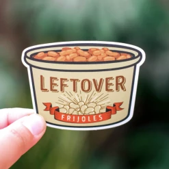 Quiero Prints Recalentado Frijoles Sticker Stickers