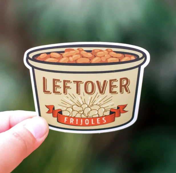Quiero Prints Recalentado Frijoles Sticker Stickers 3 Quiero Prints Recalentado Frijoles Sticker Stickers