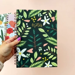 Bloomwolf Studio Notebooks + Notepads Leaves Pattern Spiral Notebook
