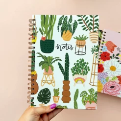 Bloomwolf Studio Plants Pattern Spiral Notebook Notebooks + Notepads