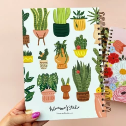 Bloomwolf Studio Plants Pattern Spiral Notebook Notebooks + Notepads