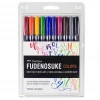 Tombow Pens + Pencils Fudenosuke Colors Calligraphy Brush Pens - 10-Pack