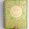 The Rainbow Vision Smiley Dot Journal In Grass Green Notebooks + Notepads