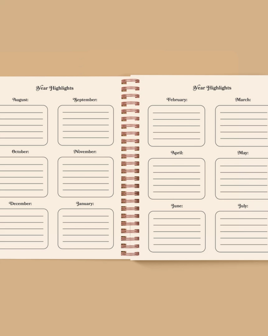 The Rainbow Vision Serpentine Open-Dated 12 Month Planner 7 The Rainbow Vision Serpentine Open-Dated 12 Month Planner