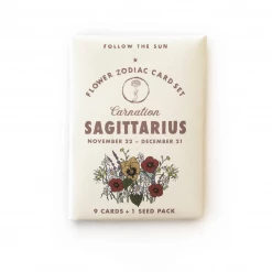 Three Potato Four Art & Home Flower Zodiac Card Set