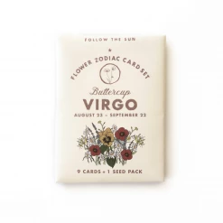 Three Potato Four Art & Home Flower Zodiac Card Set