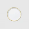 Coterie Party Supplies Tableware White And Gold Small Paper Party Plates (10 Per Pack)