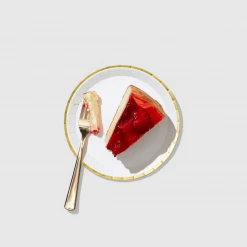 Coterie Party Supplies Tableware White And Gold Small Paper Party Plates (10 Per Pack)