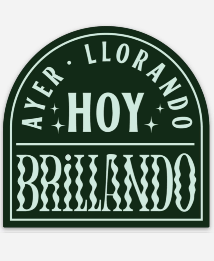 Jen Zeano Designs Stickers Brillando Sticker 3 Jen Zeano Designs Stickers Brillando Sticker