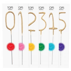TOPS Malibu Big Golden Sparkler Wand Confetti & Extras