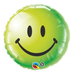 Qualatex 18" Green Smiley Face