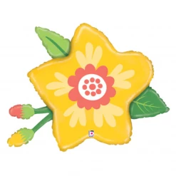 Betallic Balloons 26" Yellow Flower
