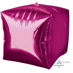 Anagram 16" Bright Pink Cubez Balloons