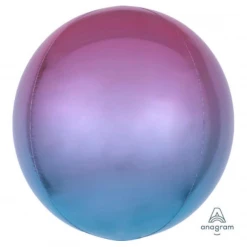 Anagram Balloons 16" Ombre Pink, Purple & Blue Orbz
