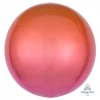 Anagram 16" Ombre Red & Orange Orbz Balloons