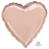 Anagram 18" Rose Gold Heart Balloons