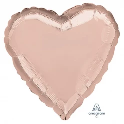 Anagram 18" Rose Gold Heart Balloons