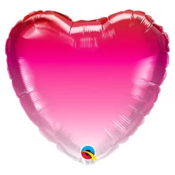 Qualatex 18" Pink Ombre Heart