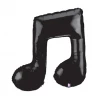 Betallic 40" Black Music Note Double Balloons