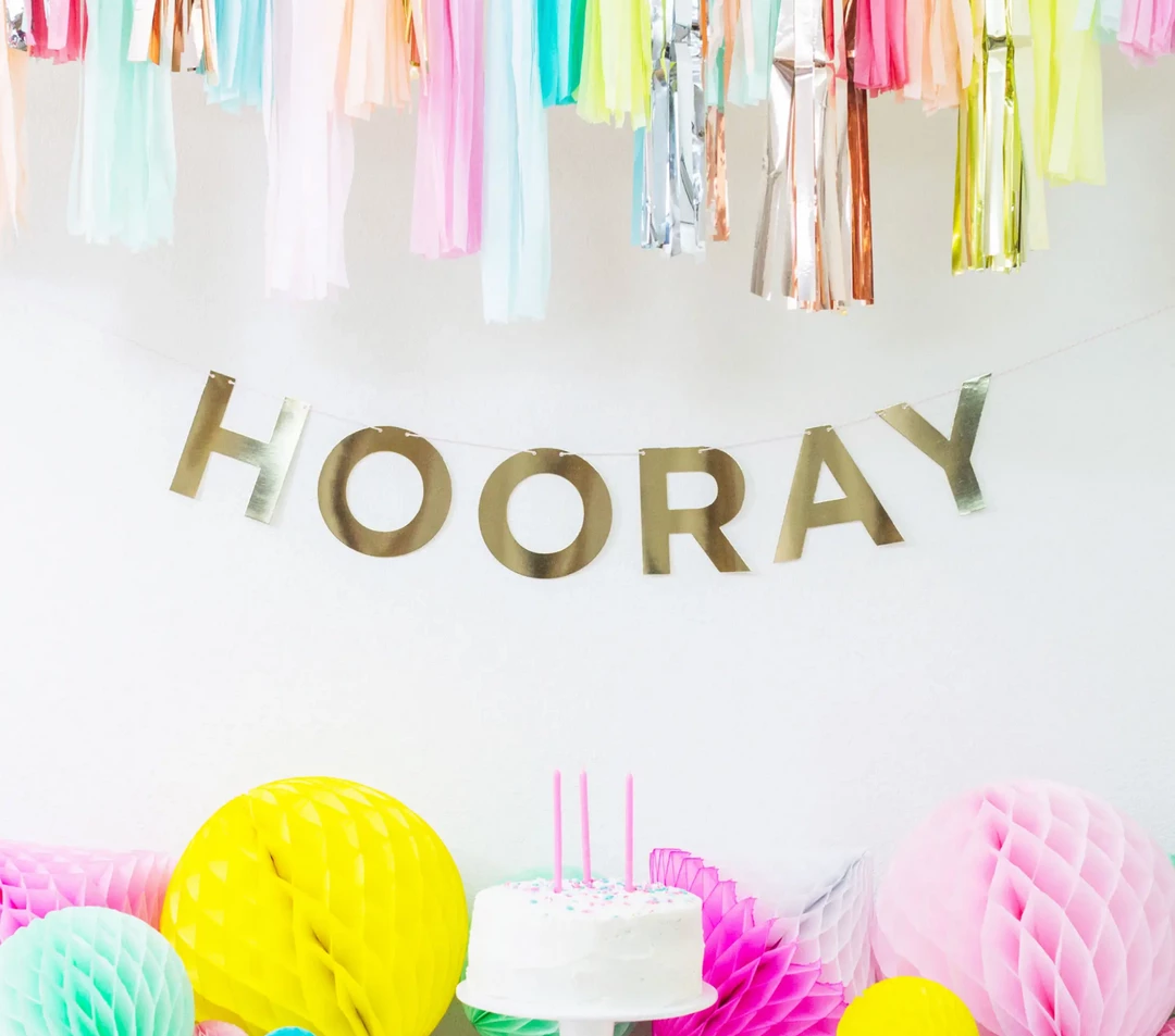 Daydream Society Say Everything Garland Set - Gold Foil Banners And Backdrops 3 Daydream Society Say Everything Garland Set - Gold Foil Banners And Backdrops