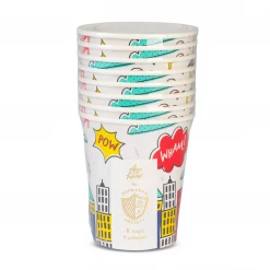 Daydream Society Superhero 9 Oz Cups - 8 Pack