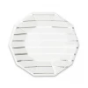 Daydream Society Frenchie Striped Small Silver Plates - 8 Pk.