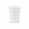 Daydream Society Frenchie Striped Rose Gold 9 Oz Cups - 8 Pack