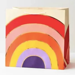 Paper Source Gold Foil Rainbow Gift Bag Bag - Large