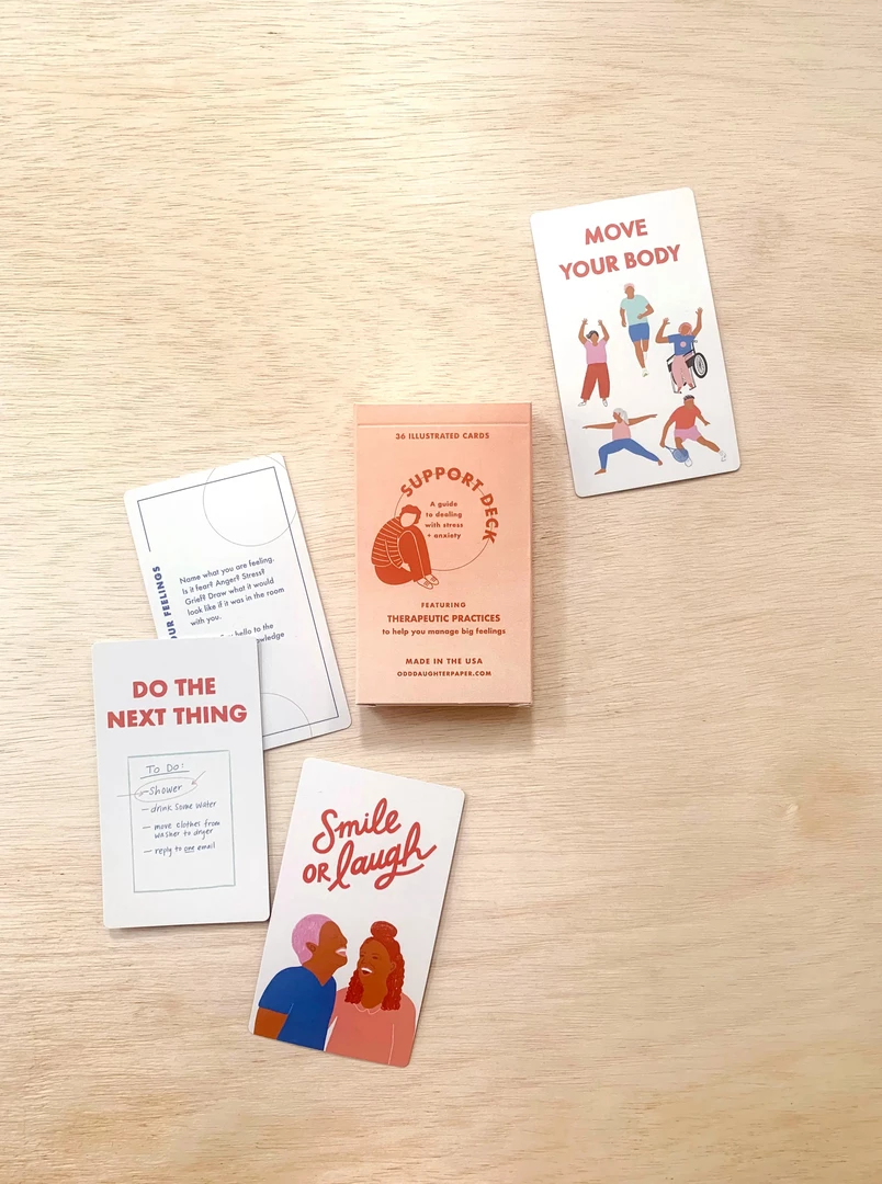 Odd Daughter Paper Co Support Deck - 36 Illustrated Cards Art & Home 8 Odd Daughter Paper Co Support Deck - 36 Illustrated Cards Art & Home