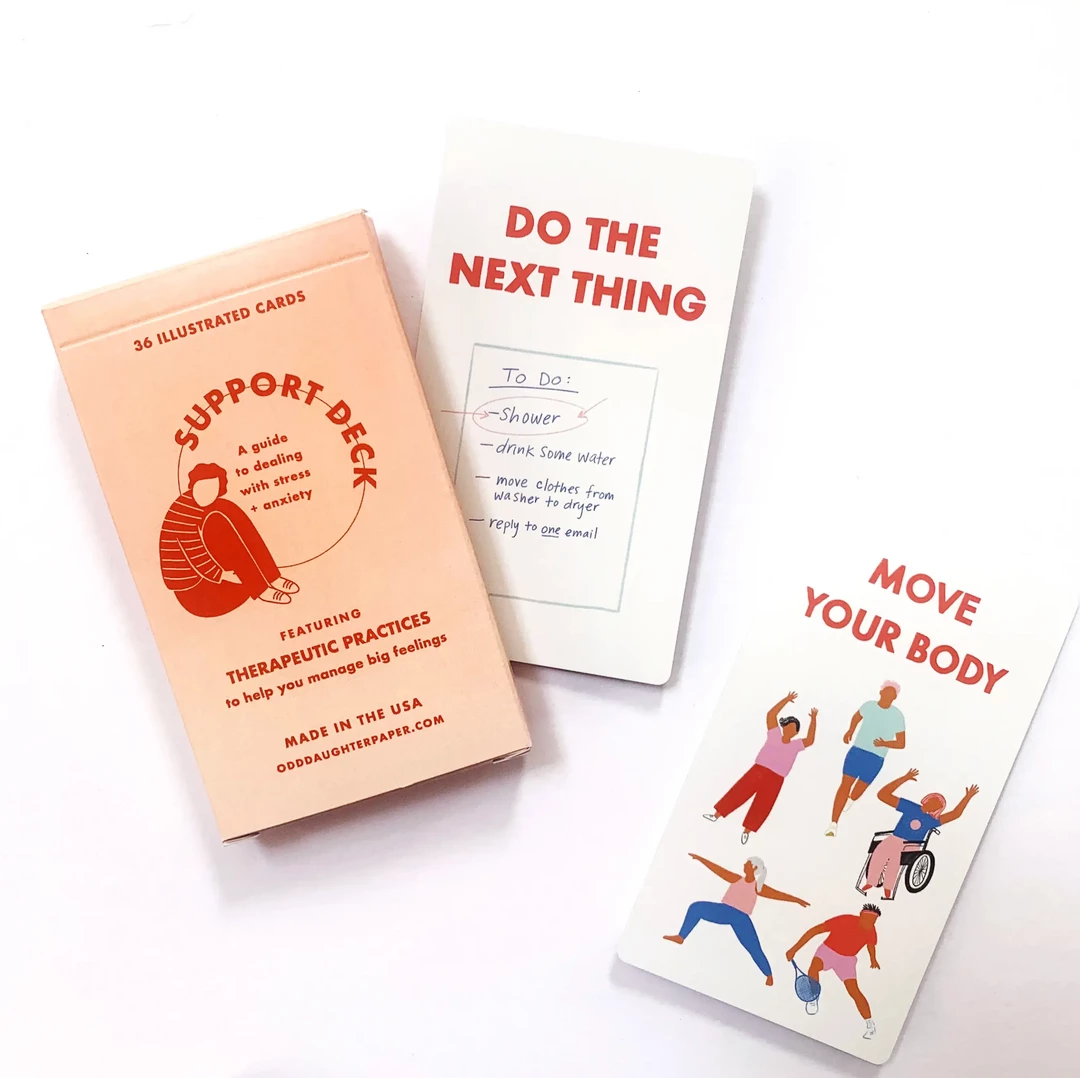 Odd Daughter Paper Co Support Deck - 36 Illustrated Cards Art & Home 7 Odd Daughter Paper Co Support Deck - 36 Illustrated Cards Art & Home