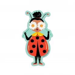 Lucy Loves Paper Lady Bug Garden Fairy Sticker - Ladybug Sticker Stickers