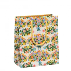 Red Cap Bouquet Of Flowers Bag Gift And Favor Supply