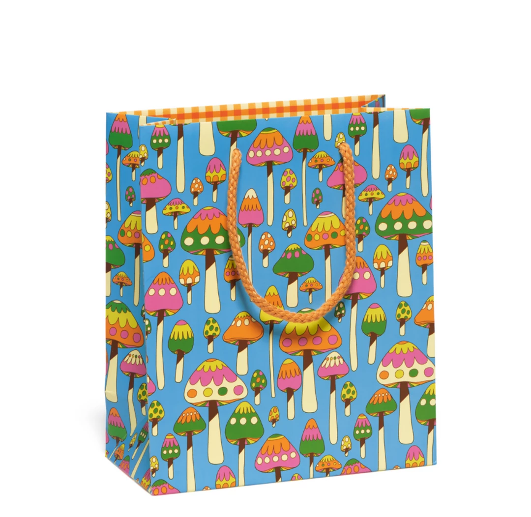 Red Cap Groovy Mushrooms Bag Gift And Favor Supply 3 Red Cap Groovy Mushrooms Bag Gift And Favor Supply