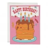 Red Cap Greeting Cards Pancake Birthday - Greeting Card