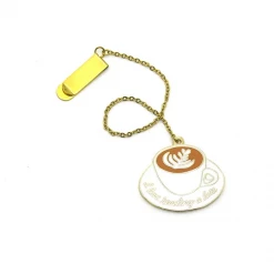 Pineapple Sundays Design Studio Art & Home Latte Enamel Bookmark