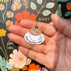 Pineapple Sundays Design Studio Art & Home Latte Enamel Bookmark