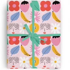 Carolyn Suzuki Gift Wrap Things Perennials - Gift Wrap Roll