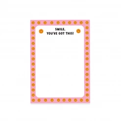 Party Mountain Paper Co Smiley Face Notepad