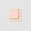 Coterie Party Supplies Pale Pink Brushstroke Cocktail Napkins (25 Per Pack)